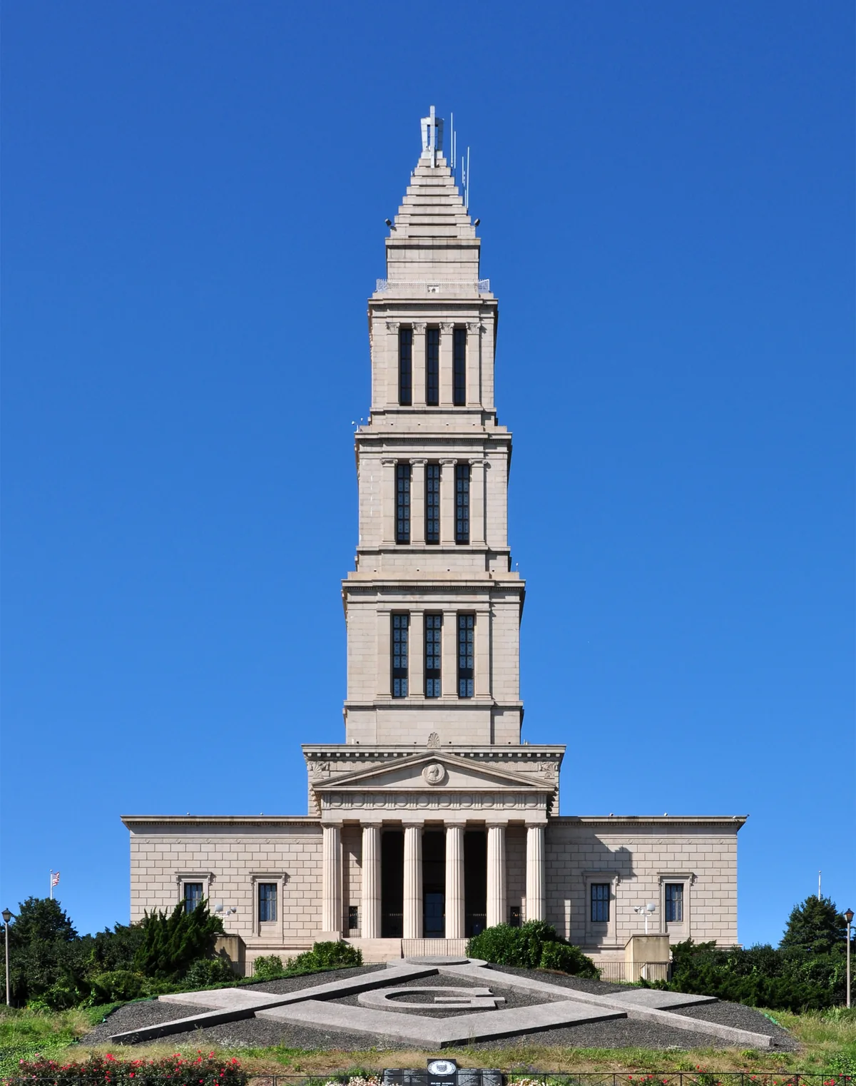 The George Washington Masonic National Memorial tower in Alexandria, Virginia